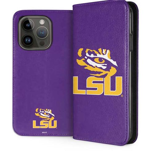 LSU Tigers Mascot iPhone 15 Pro Folio Case